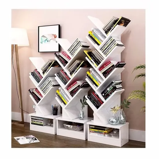 [1048] Wooden Bookshelf 5-Tier