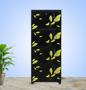 Supreme Wardrobe Single 4D Golden Black